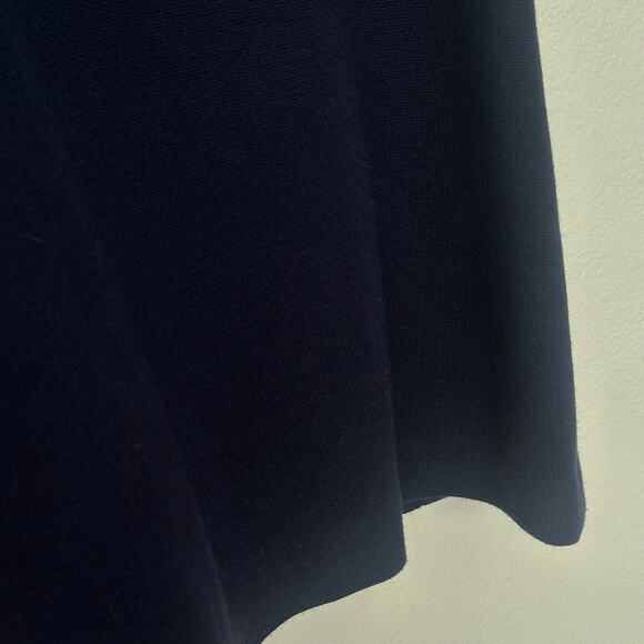 Vintage Theory S Nocturne Navy Wool Blend Short Sleeve Sweater Tunic w Pockets - Picture 5 of 10